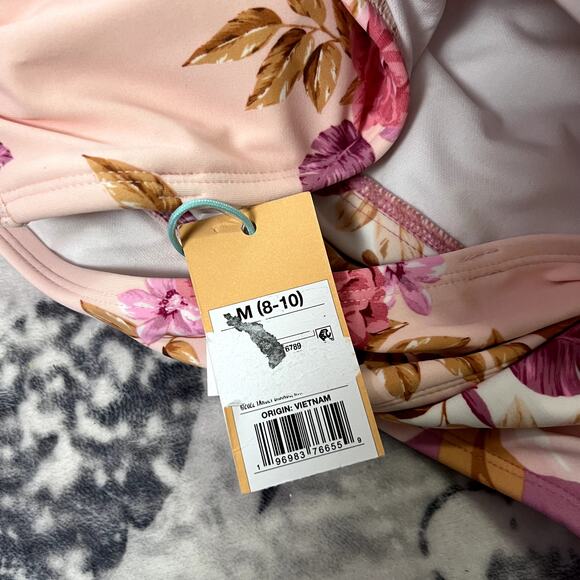 Kona Sol Side Tie Strapless One Piece Sz M - Picture 6 of 7